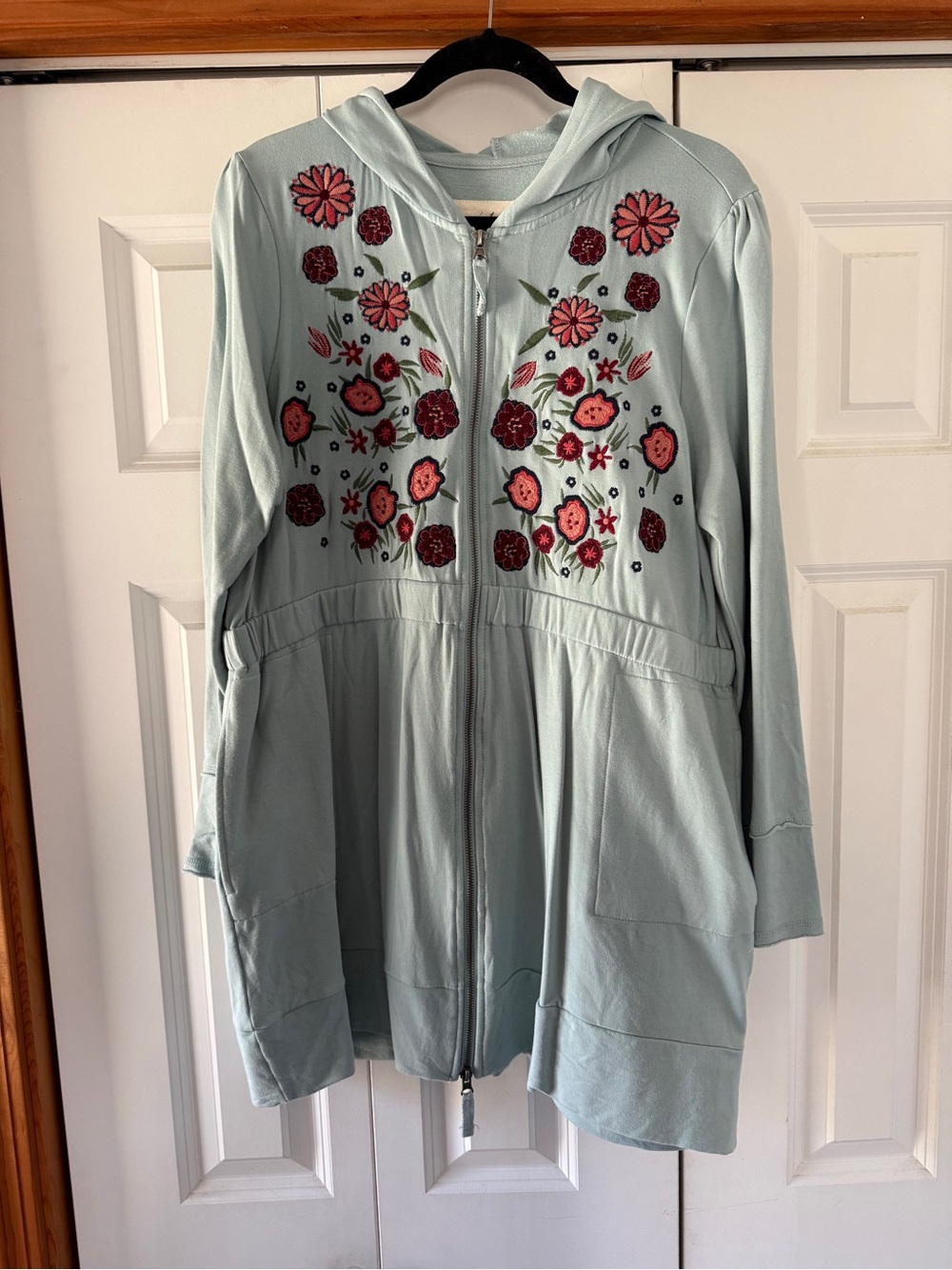 evy's tree Light Blue Knit Pullover Top